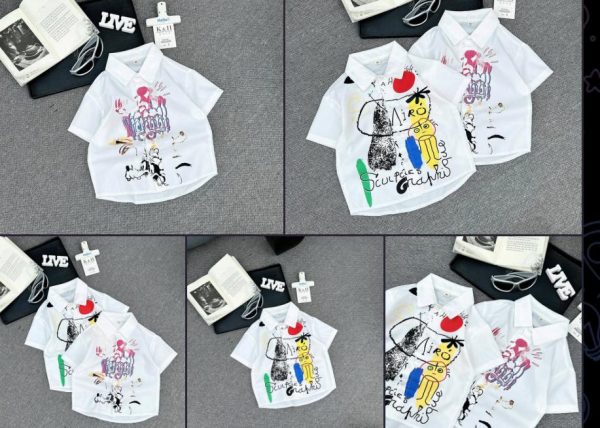 Double Flower Boys T-shirt