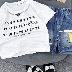 Boys short Jean and Polo