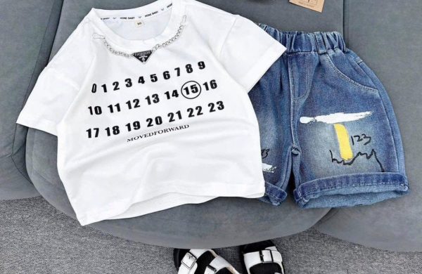 Boys short Jean and Polo